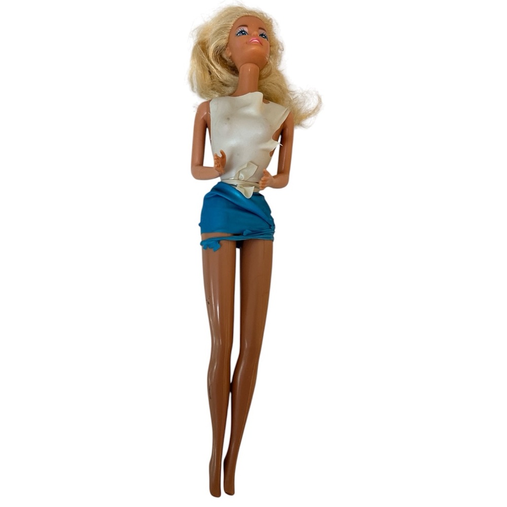 Vintage Blonde Barbie in Fair Condition - As is